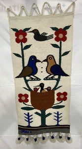 Vintage Antik Jose Cotacachi Wolle Weben Wandteppich Wandbehang Ecuador Künstler - Bild 1 von 18