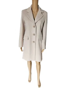 Made in Italy Damen Eleganter Business Mantel Schurwolle Kaschmir S 2XL - Bild 1 von 10