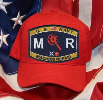 NAVY RATING MR MACHINE REPAIR UNITED STATES NAVY SEAL NAVY HAT PATCH - Image 1 of 4