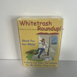 Whitetrash Roundup 4 Card Games Hillbilly Hilarious Funny NEW FACTORY SEALED - Picture 1 of 5