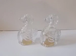 Clear Heavy Plastic Goose Salt and Pepper Shakers - Picture 1 of 4