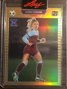 2023 Leaf Pro Set de metal #PSG-26 Alisha Lehmann Aston Villa oro de radiocontrol/199 - Imagen 1 de 2
