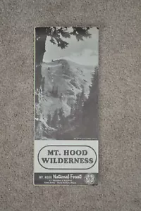 1965 Mt. Hood Wilderness Map Mount Hood National Forest - Picture 1 of 10