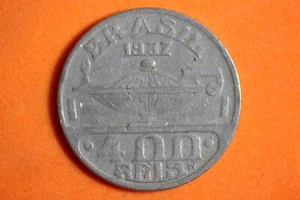 1937 Brazil Oswaldo Cruz 400 Reis Copper-Nickel Coin #M19290 - Picture 1 of 2