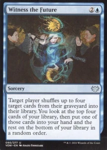 WITNESS THE FUTURE 090/277 INNISTRAD CRIMSON VOW MTG MAGIC NM (yourdeckbuilder) - Picture 1 of 1