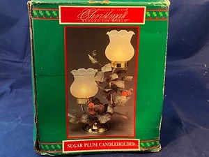 Candelabro vintage House of Lloyd Navidad alrededor del mundo ciruela azucarera nuevo en stock - Imagen 1 de 12