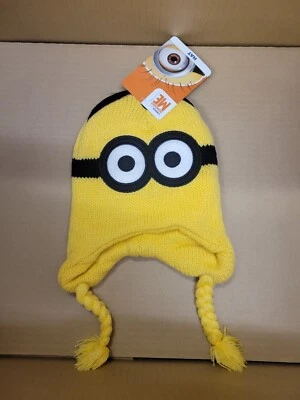 CAPPELLO BERRETTO DESPICABLE MINIONS ME2 GIALLO REVERSIBILE 100% ORIGINALE 2 FACCE NUOVO - Immagine 1 di 3
