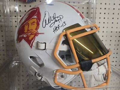 Warren Sapp Autographed Tampa Bay Buccaneers F/S Helmet HOF Beckett With VISOR - Image 1 of 3