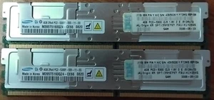 SAMSUNG 8GB (2x4GB) 2Rx4 PC2-5300F-555-11-E0 RAM MEMORY - Picture 1 of 2