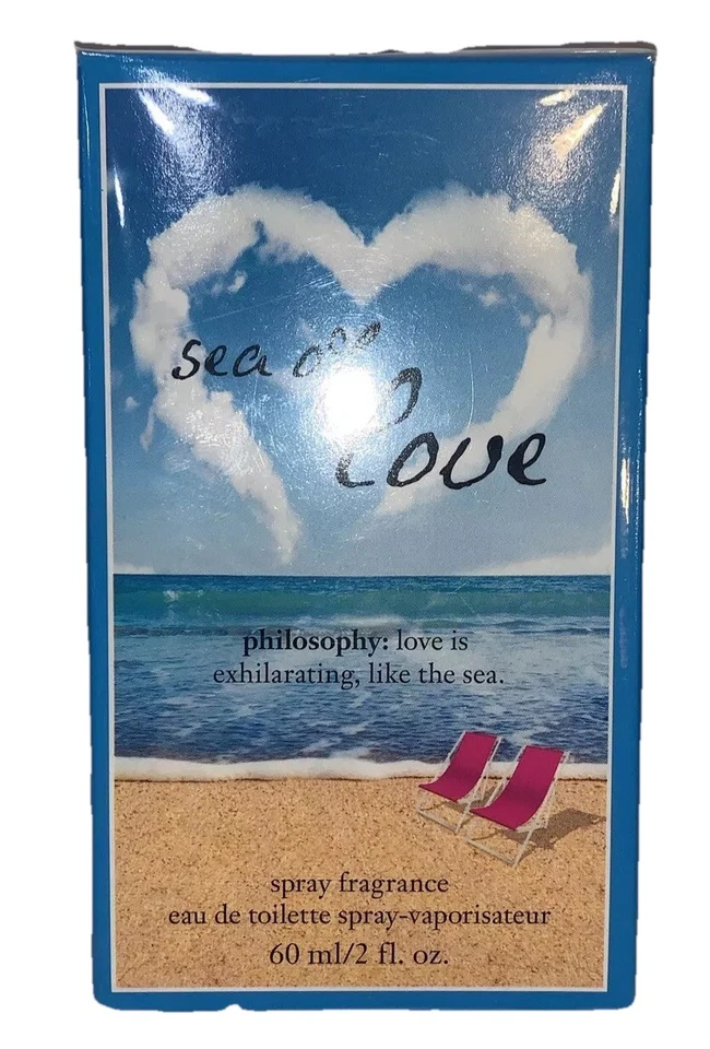 2x Philosophy Sea of Love Spray Fragrance Perfume Eau De Toilette 2 FL Oz