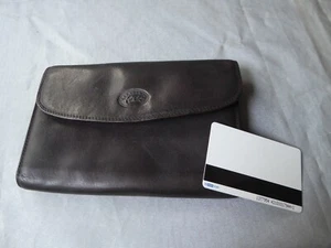 FRANCINEL Portefeuille multipoches " tout en un " 100% CUIR marron foncé - Foto 1 di 10