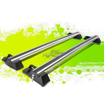 Rack de teto de alumínio barra transversal trilho superior com trava e chave para Hummer H2 SUV 2003-2009 - Imagem 1 de 4