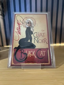 Black Cat 1 D Campbell Le Chat Noir 2019 Signed  - Picture 1 of 2