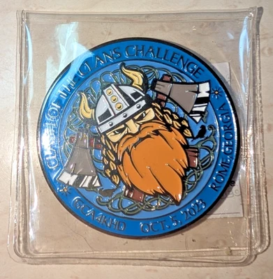 2023 Going Caching Mega Event Geocoin not activated Viking Oakcoins - Image 1 of 2