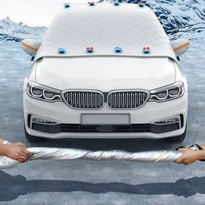 Large Size Silver Car Snow Visor for Enhanced Winter Coverage 235x148cm - Picture 1 of 12