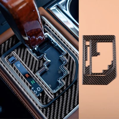 Console Carbon Fiber Gear Shift Panel Cover Trim Fit For Tundra New ut - Image 1 of 4