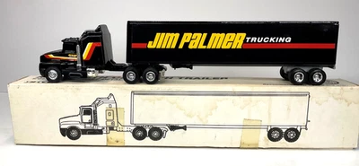 Remolque tractor Jim Palmer Trucking Co. Ertl escala 1/64 camión Foto 1 de 4