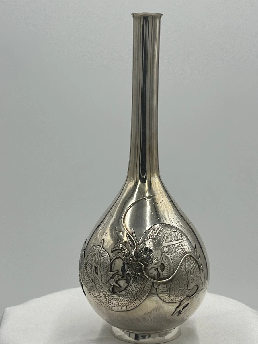 日本初级银花瓶| eBay