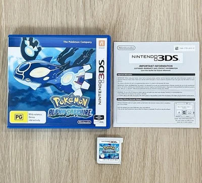 🔥 COMPLETE & MINT 🔥Pokemon Alpha Sapphire (Nintendo 3DS 2014) CIB. AUS PAL - Image 1 of 4