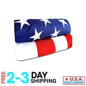 3 x 5 Fuß amerikanische Flagge - verstärkt, UV-geschützt mit Messingösen für draußen - Bild 1 von 9