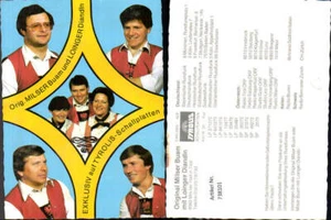 738101 Reklame AK Original Milser Buam mit Loinger Diandln Mils b. Hall in Tirol - Bild 1 von 1