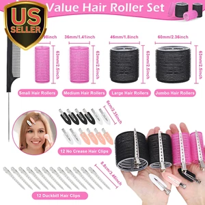 50Piece Hair Rollers Set, Self-Grip Rollers Hair Curlers for Long Medium Shor... - Picture 1 of 7