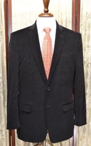 Versace Collection 40 R black 100% cotton corduroy casual sport coat blazer y7j7 - Picture 1 of 8
