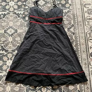 Speechless Women's Rockabilly Pinup Style Polkadot Dress Collar Black White 3 - Picture 1 of 10