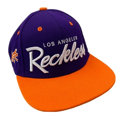 LOS ANGELES IMPRUDENTE Sombrero Gorra de Pelota Ajustable SNAPBACK Y&R Plano Facturado Joven Foto 1 de 4