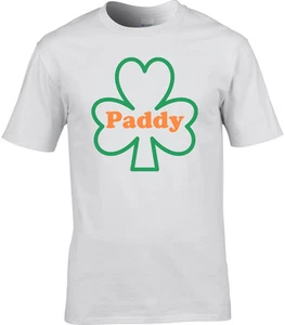 St. Patrick's Day T-Shirt Men's Paddy Patrick Irish Flag T-Shirt Shamrock - Picture 1 of 1