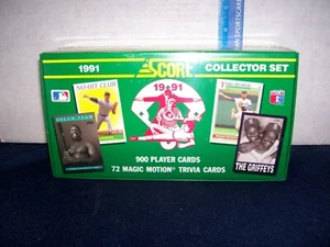 1991 Juego sellado de fábrica de béisbol Score (900) más 7 tarjetas de bonificación como nuevas C.jones a radiocontrol - Imagen 1 de 3