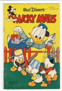 Micky Mous 1954 n.o 9 cuaderno original antiguo ¡en estado moderado! - Imagen 1 de 5