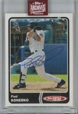 2023 Topps Archives Signature Series Total Paul Konerko 1/1 White Sox AUTO M33
