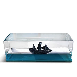 Black Pearl Model Liquid Wave Cruise Ship Decoration Unsinkable Boat In A Box - Picture 1 of 11