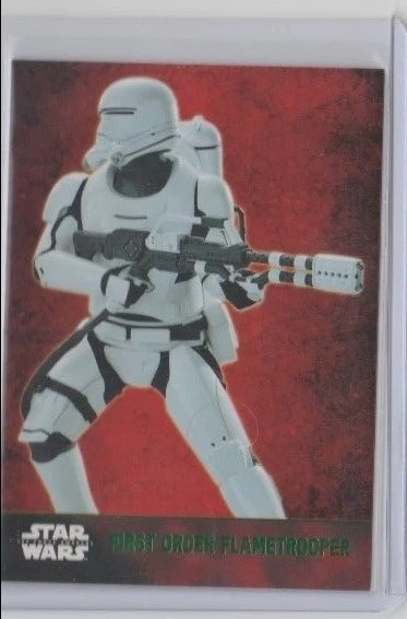 Star Wars The Force Awakens Series 1 Trading Card Green Flametrooper #9 - Image 1 of 1