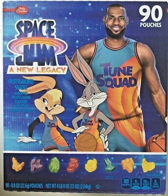 LEBRON JAMES SPACE JAM A NEW LEGACY TUNE SQUAD FRUTA GOMMY SNACKS CAJA COMPLETA 4,8 LB Foto 1 de 4