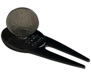 France Divot Repair Tool & Ball Marker with French Franc Coin - Brand New! - Picture 1 of 7