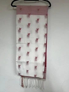 Traditional Bengali Handloom Soft 100% Cotton Saree - Picture 1 of 6