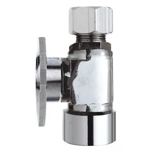 Válvula recta de cuarto de giro cromado Do it, entrada FIP de 1/2" x salida de 1/2"" x 456447 - Imagen 1 de 1