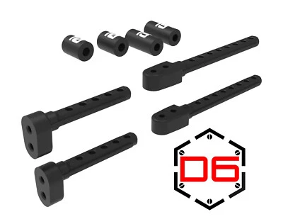3RACING SAK-D643 PLASTIC BODY POST SET FOR 1/10 SAKURA D5 SPORT D5S DRIFT RC CAR - Image 1 of 3