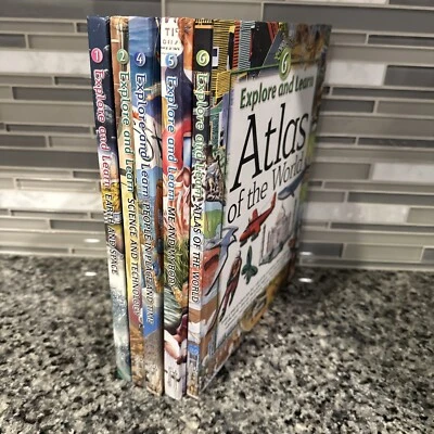 Southwestern Advantage Explore and Learn Lot Of 5 Book Map Hardcover #3 Missing - Image 1 of 4