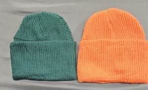 2PCS Cuffed Beanie for Men Women Soft Slouchy Beanie Cap Unisex Winter Knit Hats - Picture 1 of 3