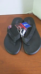 FLOJO'S Black FLIP FLOPS Sandal Thong SHOES Women's Size 7 ~ NWT - Picture 1 of 4