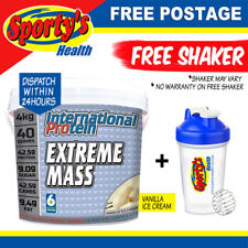 International Protein 4kg Extreme Mass Vanilla Weight Gainer Exp 8/16