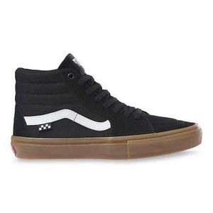Vans Skate Sk8-Hi High-Top Skateboarding Shoes, Black/Gum - Picture 1 of 9
