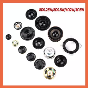 0.25-5W 8Ohm Mini Speaker Horn Loudspeaker Dia 20/23/28/30/36/40/50mm Audio DIY - Bild 1 von 17