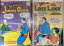 DC Silver Duo: Superman’s Pal #22 & Superman’s GF Lois #20, 10-cent 1957-59! ~VG