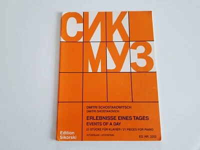 ♫ Livre / Partitions / Song book - SCHOSTAKOWITSCH 21 pièces for piano ♫ - Photo 1/4