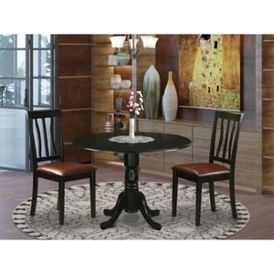 3 Pc Dining room set for 2-Dining Table and 2 Dining Chairs - Picture 1 of 4