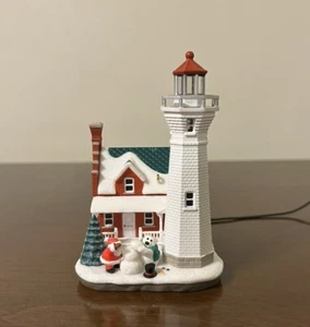 HTF 2019 Hallmark Magic Cord Ornament Holiday Lighthouse 8th In Series Open Box - Picture 1 of 18